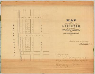 Map of part of the Village of Lewiston. Map #347