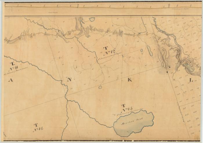 Map and profile of the road from Port Kent to Hopkinton. Map #350D