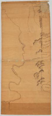 Map of the line running west from Fort George, and part of Montgomery County. Map #386