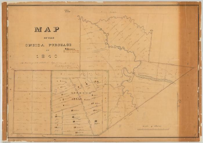 Map of the Oneida Purchase of 1840. Map #346