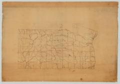 An outline map of the Genesee lands in the County of Ontario. Map #345