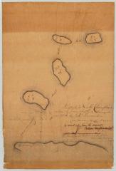 Map of Islands in Lake Champlain called The Four Brothers. Map #322