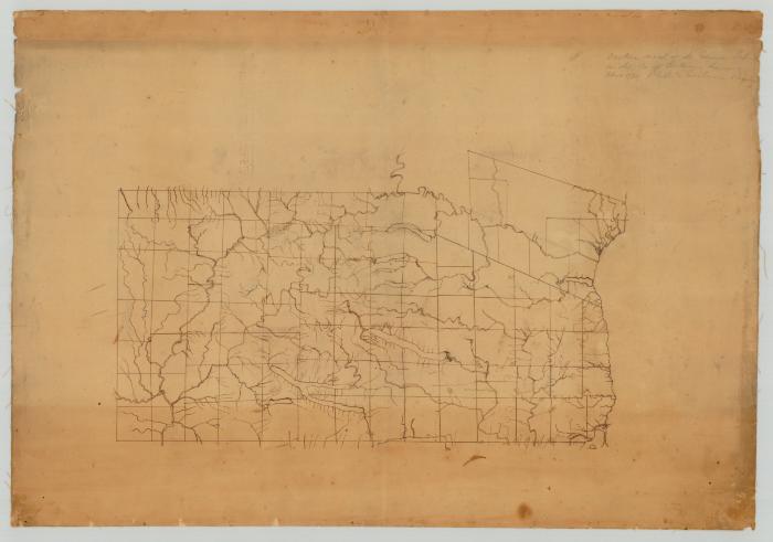 An outline map of the Genesee lands in the County of Ontario. Map #345