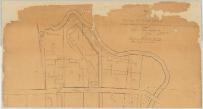 Map of a survey of State Lands on the Onondaga Salt Springs Reservation. Map #355A