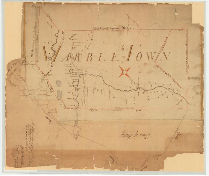 Map of the Towns of Marble and Hurley in the County of Ulster. Map #371