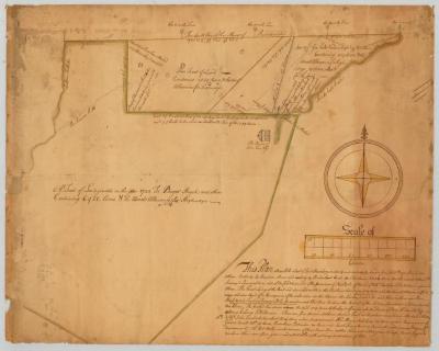 Map of a tract of land granted to Buger Huyck and others. Map #377