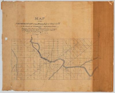 Map of the northern part of the Township of Russell being Township No. 5, in Tract No. 3 of Macomb's Purchase. Map #336