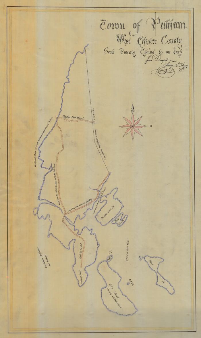 Map of the Town of Pelham, Westchester County. Map #404A (Copy)