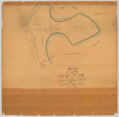 Map of part of Farm Lot No. 252, Onondaga Salt Reservation. Map #381