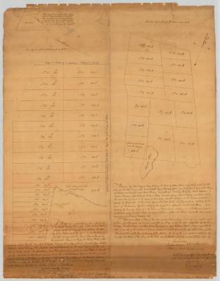 Map of a certain tract of land in Westchester County, commonly called the East Patent. Map #416