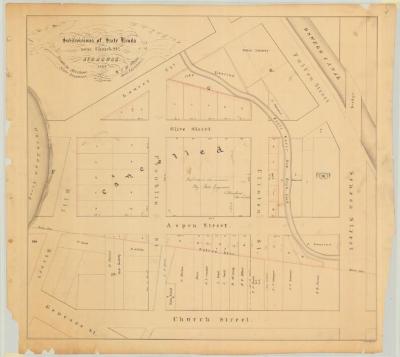 Map of Subdivisions of lands near Church Street, Syracuse. Map #458_4