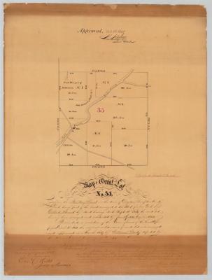 Map of Great Lot No. 35, lying in the Military Tract in the Town of Dryden. Map #441