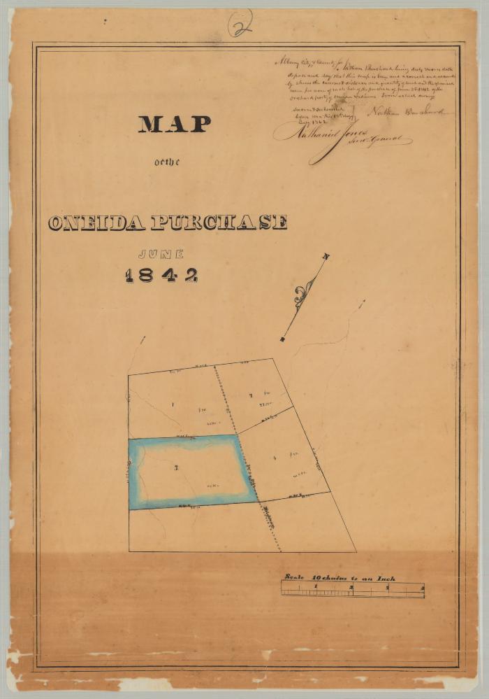 Map of the Oneida Purchase. Map #436B