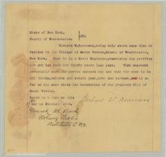 Document with Profile of the Wallkill river at Walden, Orange County. Map #472C