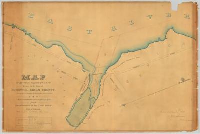 Map of several pieces of land situated in the Town of Bushwick, Kings County. Map #443