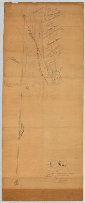 Map of the vacant lands in the northwest part of a patent granted to Capt. John Evans. Map #402