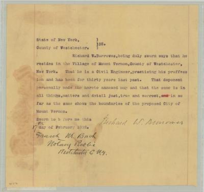 Document with Profile of the Wallkill river at Walden, Orange County. Map #472C