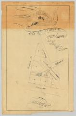 Map of Lots 3A and 3B, Block 33, Village of Geddes. Map #459A