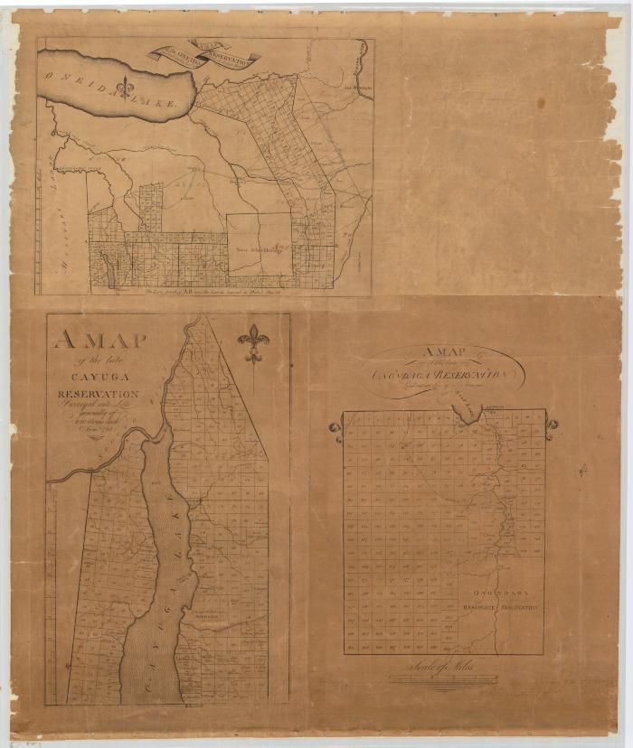 Cayuga, Onondaga and Oneida Indian Reservations. Map #487