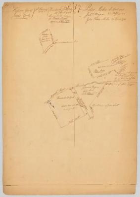 Survey of land for William and Lewis York, Peter Mebee, Johannis Visger and Hendrick Ten Eyck. Map #617