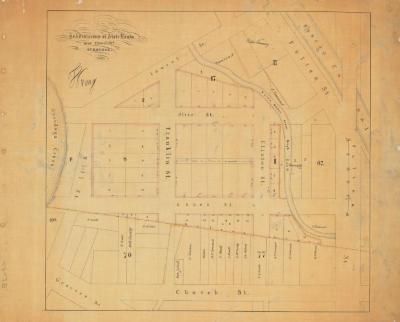 Map of State Lands at Syracuse, N. Y., with subdivisions. Map #496C