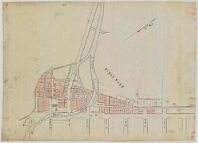 Fine Salt Lots, Syracuse. Showing First Ward.  Map #530D