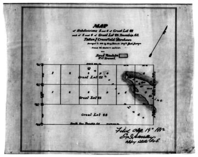 Long Point in Raquette Lake, Hamilton County. Map #501