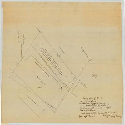 Survey of State Armory lot at Kingston, Ulster County. Map #528 (Copy)