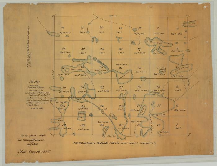 Macomb's Purchase. Great Lot No. 1, Township 20, Franklin County. Map #513