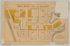 Map of Salt Lots, 3rd Ward, Syracuse. Map #497