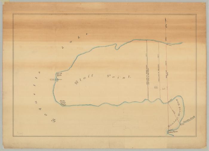 Bluff Point, in Raquette Lake, Hamilton County. Map #500