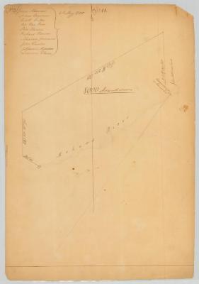 Survey of land for James Alexander. 1725. Map #610