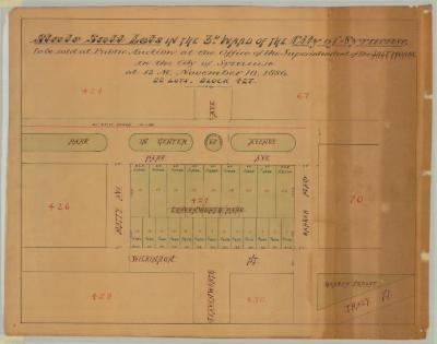 State Salt Lots, 3rd Ward, Syracuse, 1886. Map #516