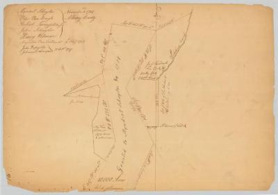 Survey of land for Myndert Schuyler, Augustus Van Courtland and J. H. Ten Eyck. Map #613