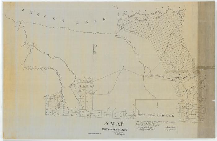 Map of Oneida Reservation. Map #227