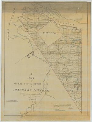 Map of Great Lot No. 4 in Macomb's Purchase. Map #228