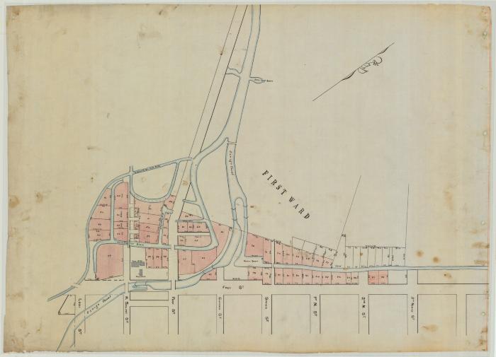 Fine Salt Lots, Syracuse. Showing First Ward.  Map #530D