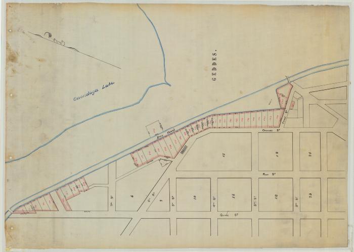 Fine Salt Lots, Syracuse. Showing Geddes.  Map #530G