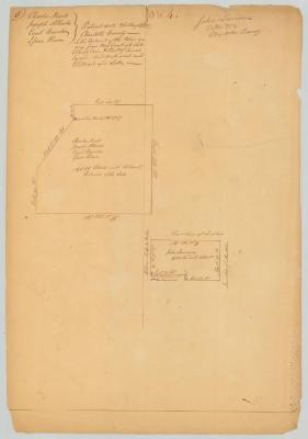 Survey of land for John Lawrence. 1,000 acres and 4,000 acres. Charlotte County. Map #603