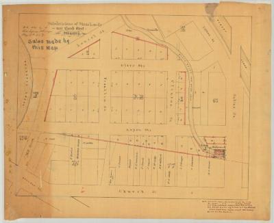 Map of State Lands at Syracuse, N. Y., with subdivisions. Map #496B