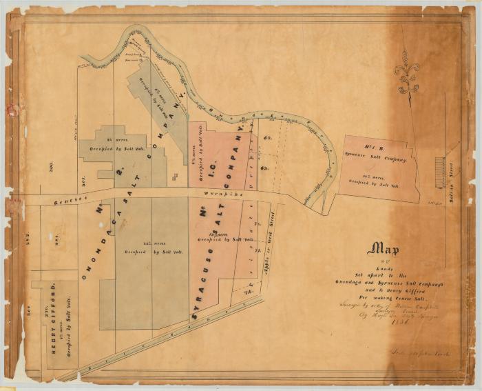 Map of lands set apart to the Onondaga and Syracuse Salt Company's. Map #530
