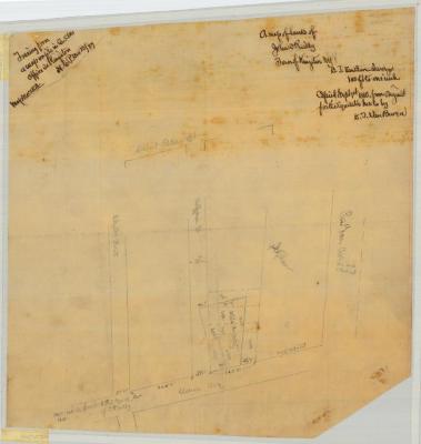 Survey of State Armory lot at Kingston, Ulster County. Map #528B