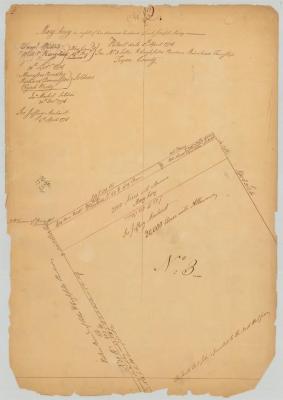 Survey of land for Mary Airey, Jeffery Amherst in Township No. 3, Totten and Crossfield's Purchase. Map #601