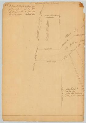 Lands of Sir William Johnson and others, on the Tianaderha branch of the Delaware and Susquehanna. (1770). Map #661A