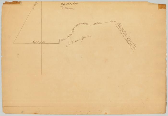 Survey of land for Charles Reader, 69,000 acres and J. C. Hartwick, 21,000 acres. Map #654B