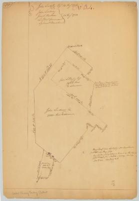 Survey of land for John Lindesay, 9,515 acres. (1738) Map #632