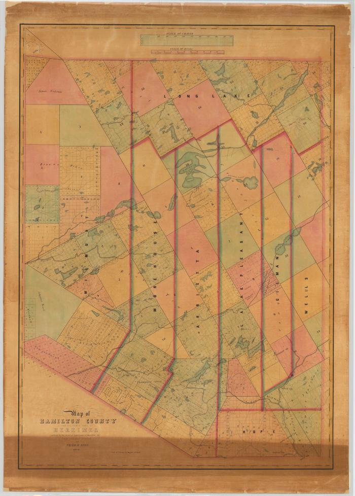 Hamilton and part of Herkimer Counties. Map #492