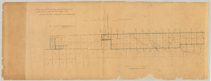 Map of the Gore lying between the Old Military Tract and the Canadian and Nova Scotia Refugee Tract. Map #300