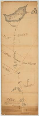 Map of a certain road beginning about eight miles northerly and from the Village of Johnstown. Map #378