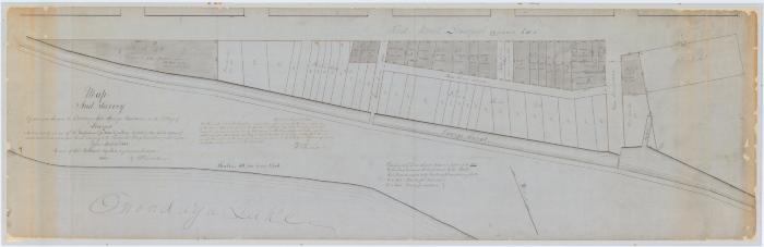 Map of unoccupied lands on the Onondaga Salt Springs Reservation. Map #450